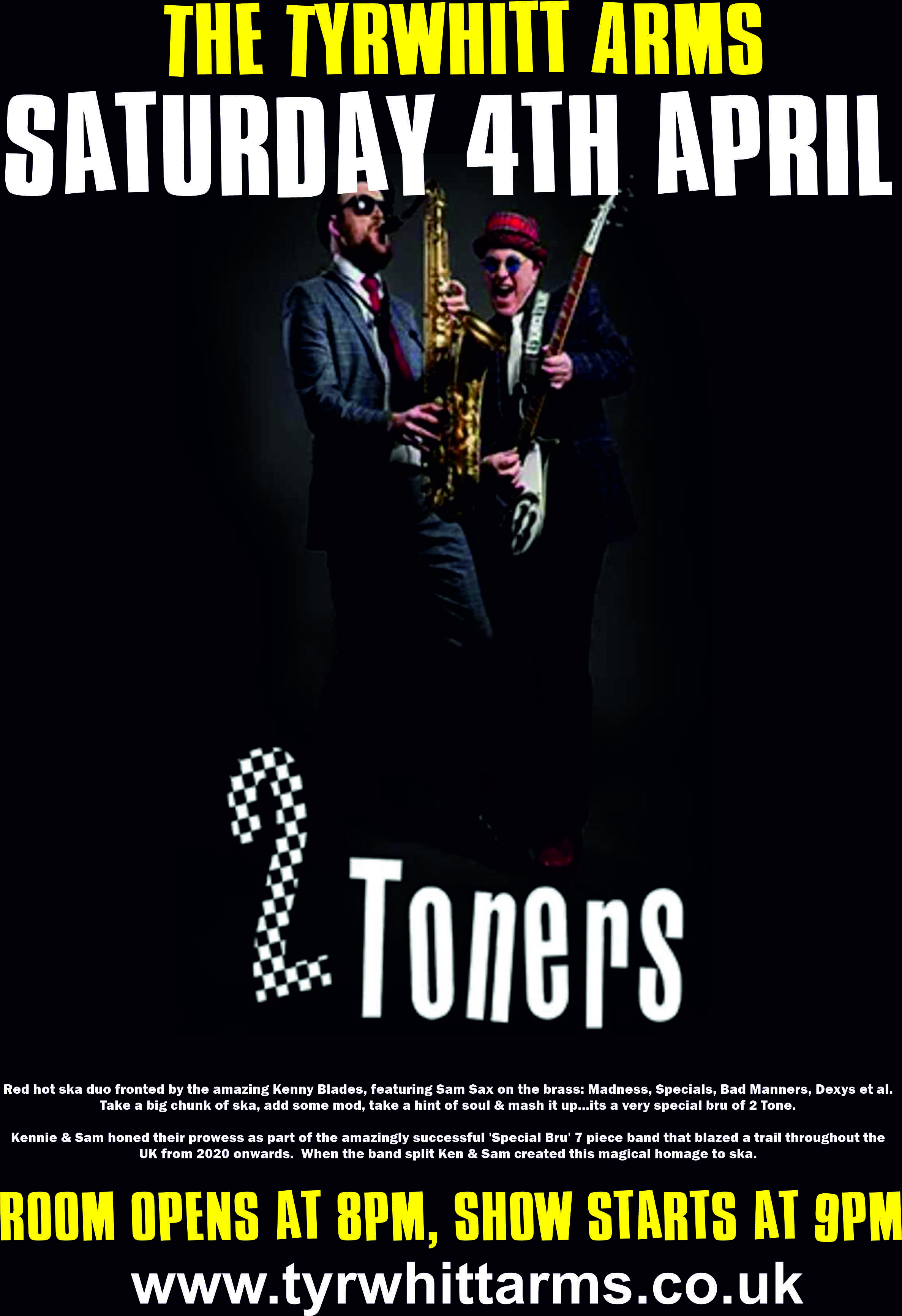 Live Entertainment with 2 Toners