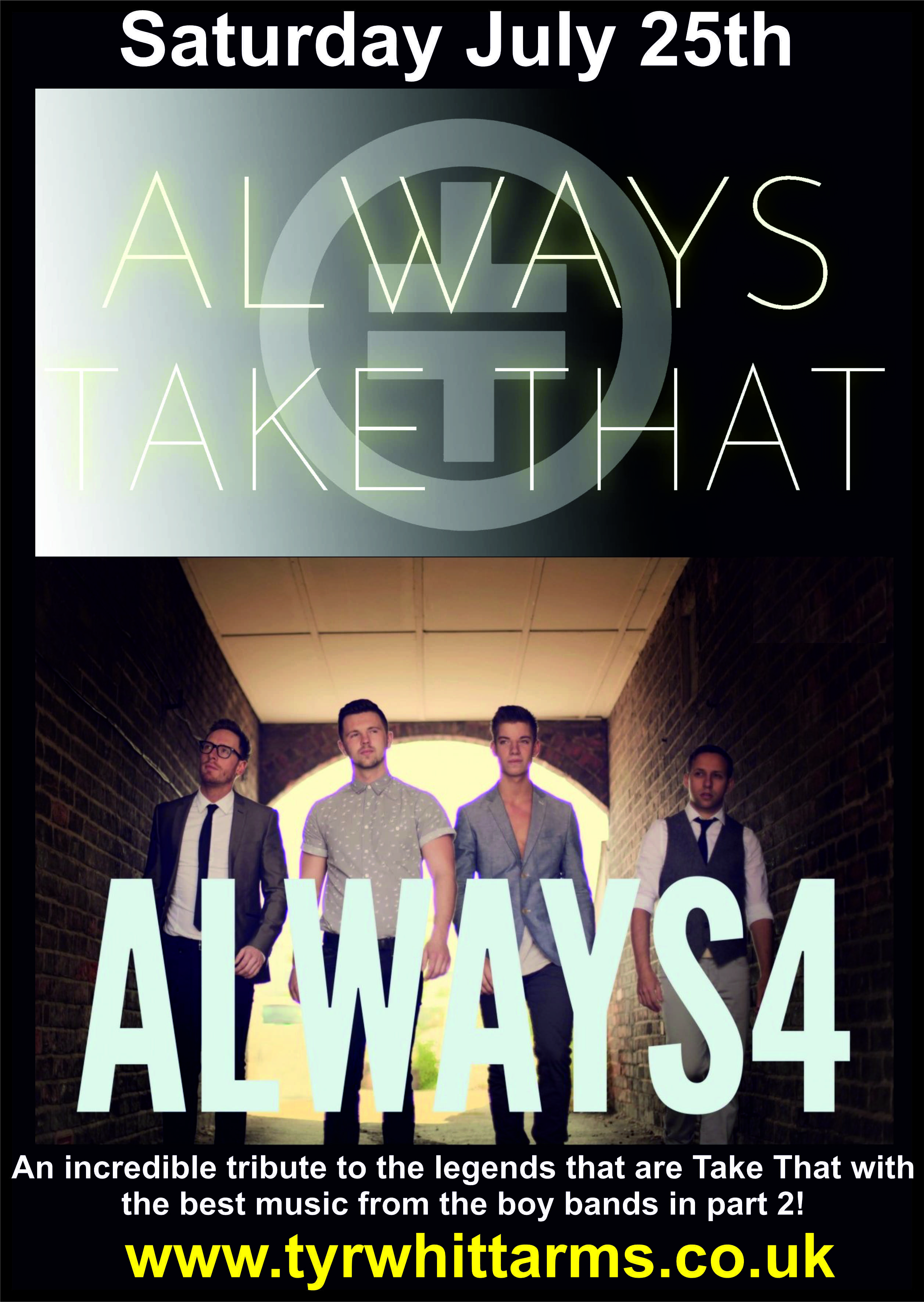 Always Four, Tribute to Take That & The Boy Bands