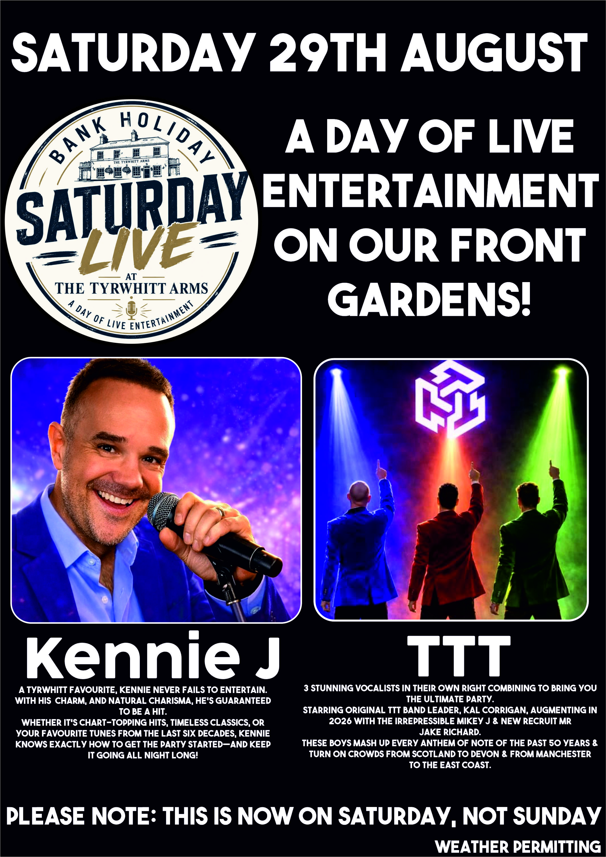 Bank Holiday Saturday Live!