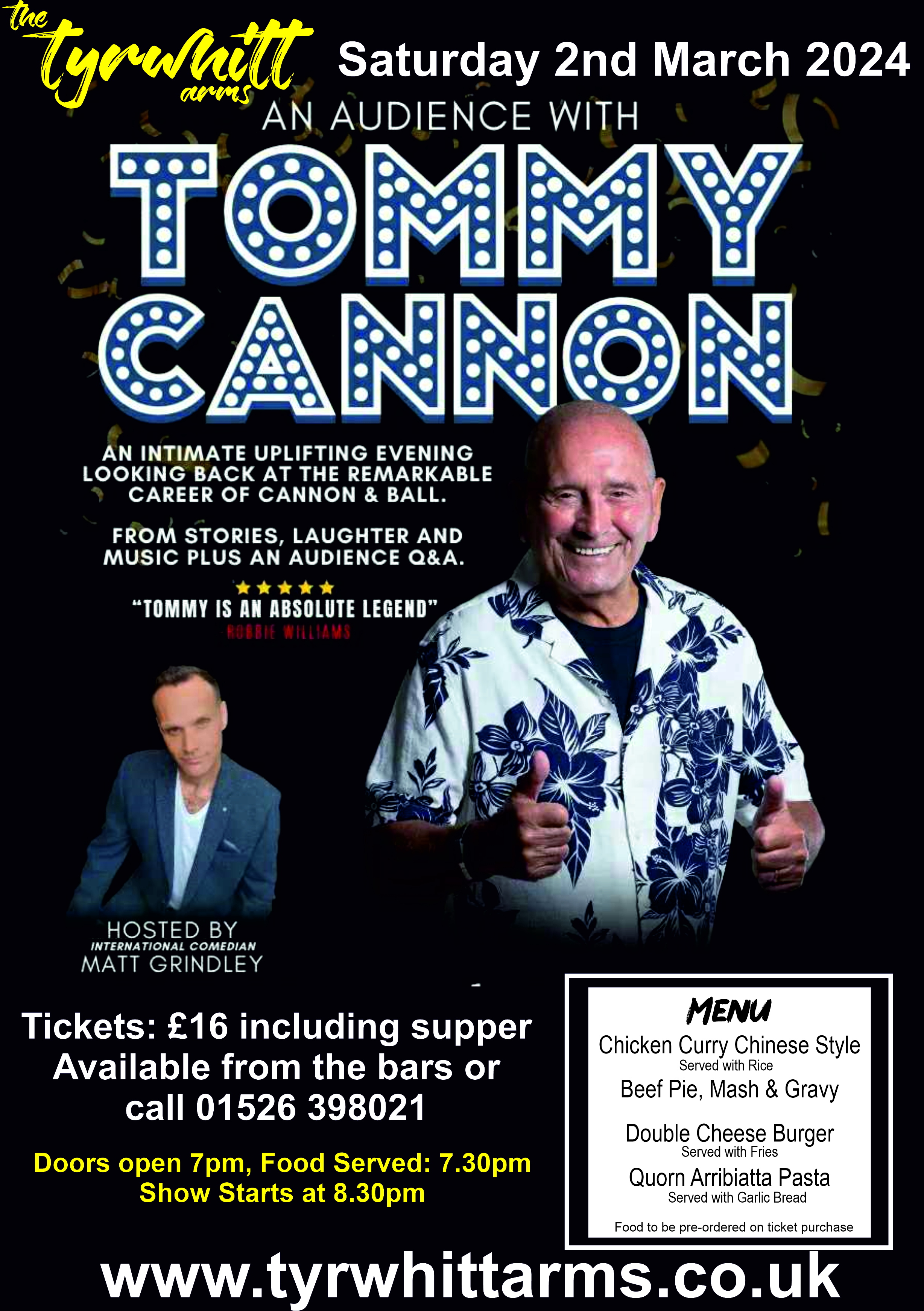 An Evening with Tommy Cannon!